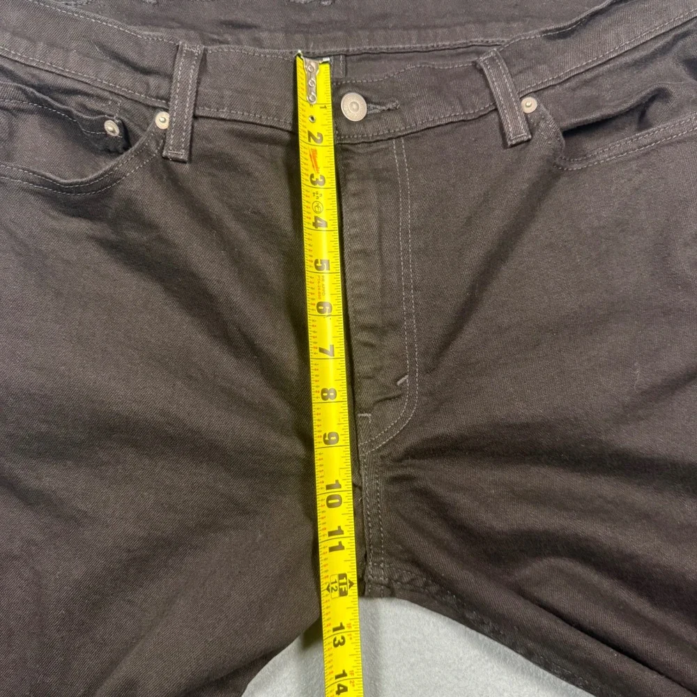 Levis 511 Slim Fit Jeans Mens 40x30 Black Denim WaterLess Stretch 04511-1907